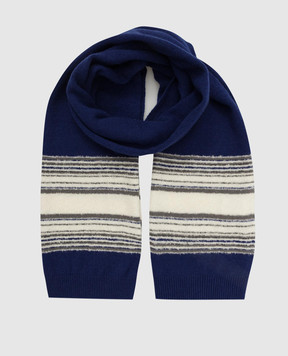 Stefano Ricci Patterned cashmere and wool scarf for children KYS8305SCISY6485