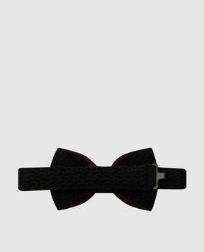 Stefano Ricci Children's black bowtie made of cashmere and silk YHTSR1001