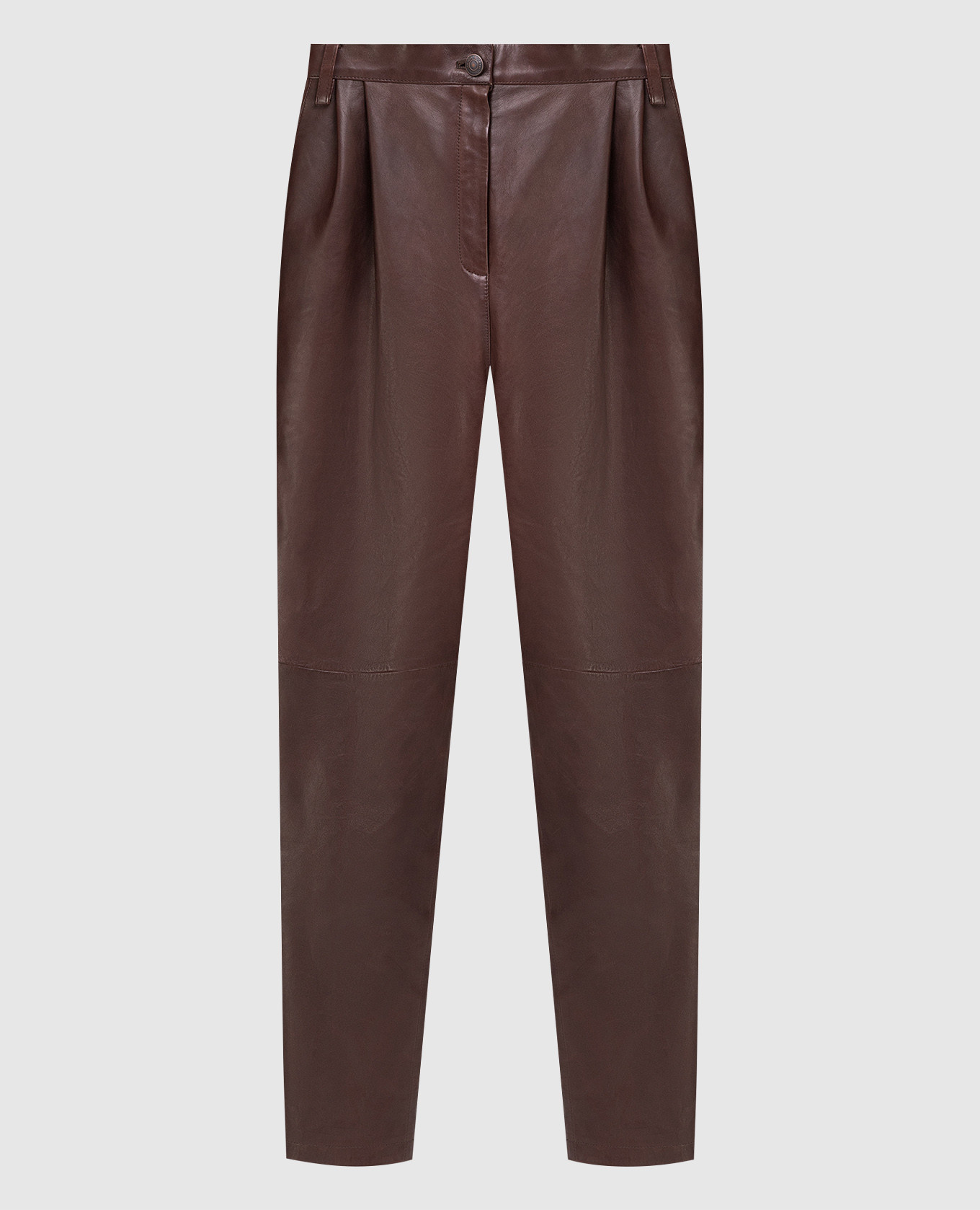 

Brown leather pants Magda Butrym, Коричневый
