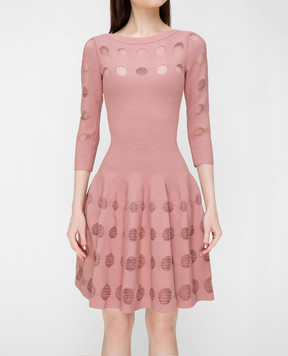 Alaia Pink perforated dress 7S9RH14CM299