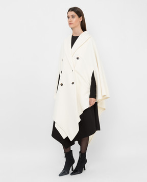 ALEXANDRE VAUTHIER Asymmetric wool cape 214COA15541354