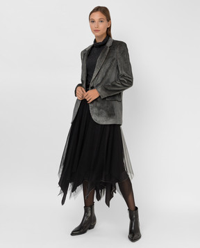 Peserico Velvet jacket with lurex S0133101586