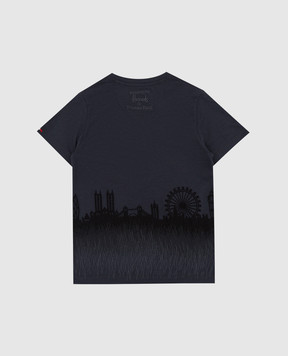 Stefano Ricci Children's dark gray t-shirt with embroidery YNH8H00010803