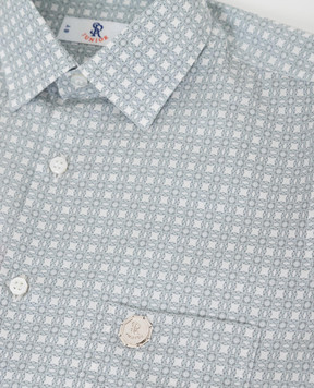 Stefano Ricci Children's gray shirt in a pattern YC002685SC1654