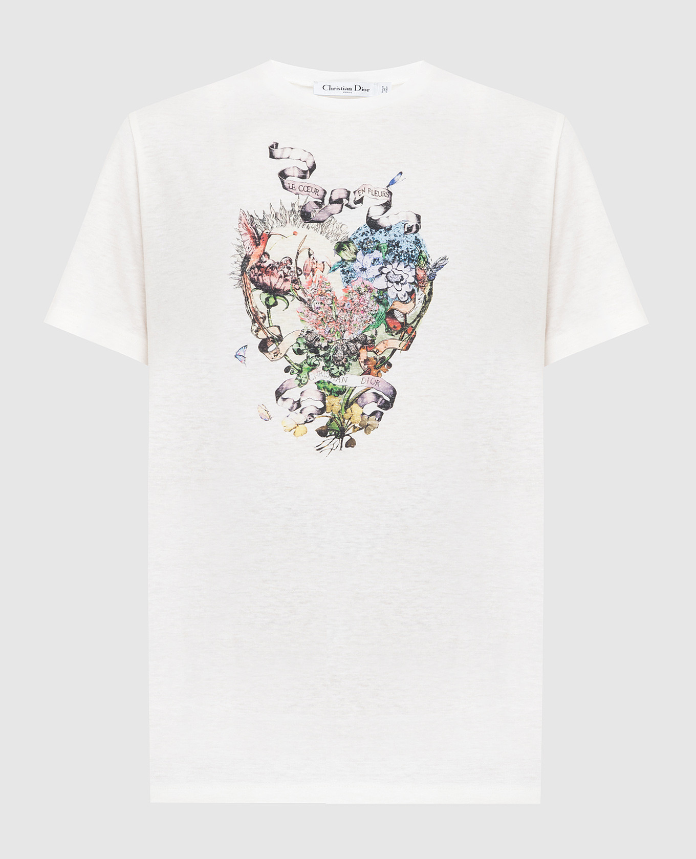 

T-shirt with print Christian Dior, Белый