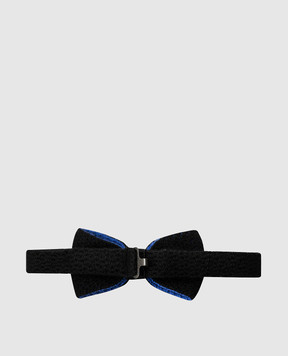 Stefano Ricci Children's black bowtie made of cashmere and silk YHTSR1001