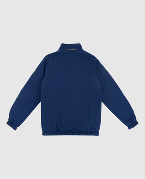 Stefano Ricci Children's blue jacket with emblem YDJ0200010MA0023