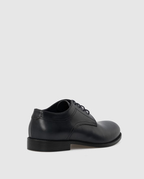 Stefano Ricci Kids Navy Leather Derbies YRU59CG867SP