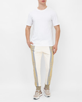 Fendi Sweatpants with contrast panels FAB562A529