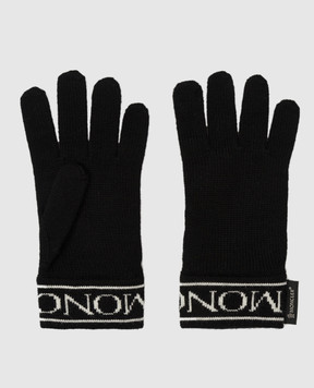 Moncler ENFANT Guanti children's wool gloves with logo motif 9Z74300A9641