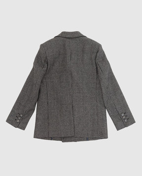 Stefano Ricci Children's patterned double-breasted coat Y1ZFPC6000W0003A