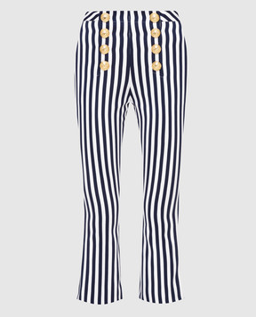 Balmain Navy blue trousers RF25140C084