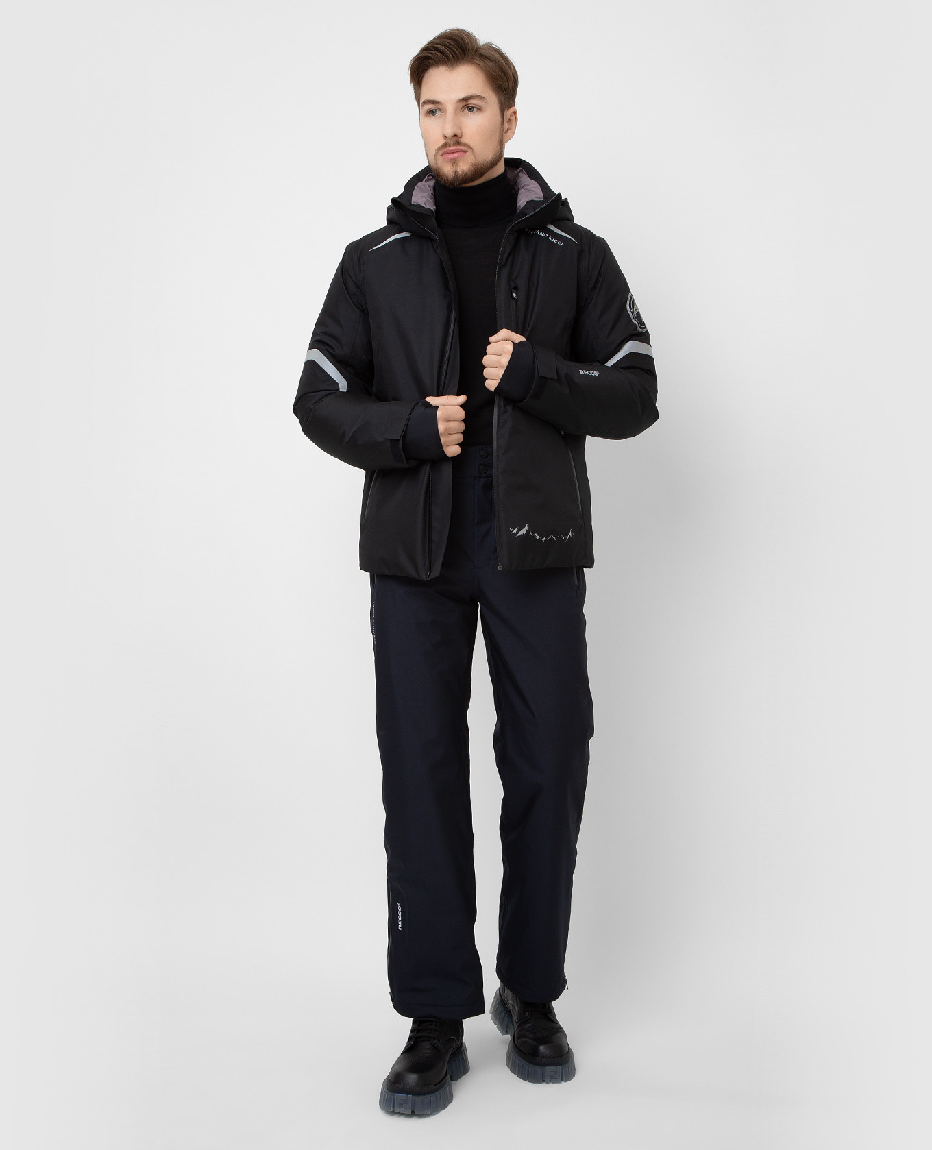 

Navy blue ski suit Stefano Ricci, Black