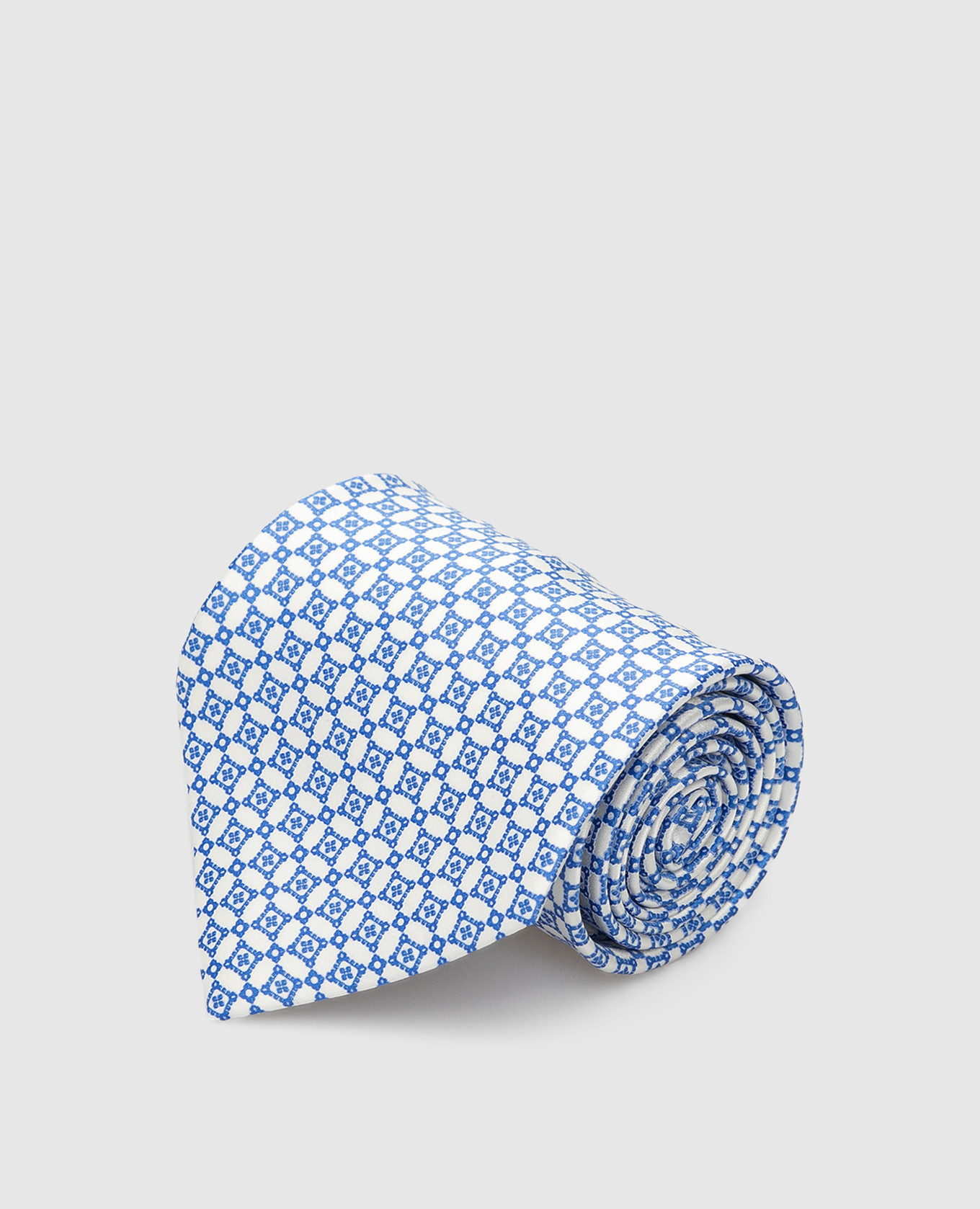 

Patterned silk tie Stefano Ricci, White