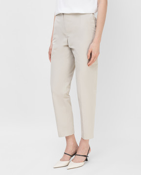 NINA RICCI Light beige trousers 21ECPA004PL0354