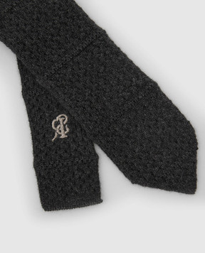 Stefano Ricci Patterned cashmere tie for children YCRMTSR2600