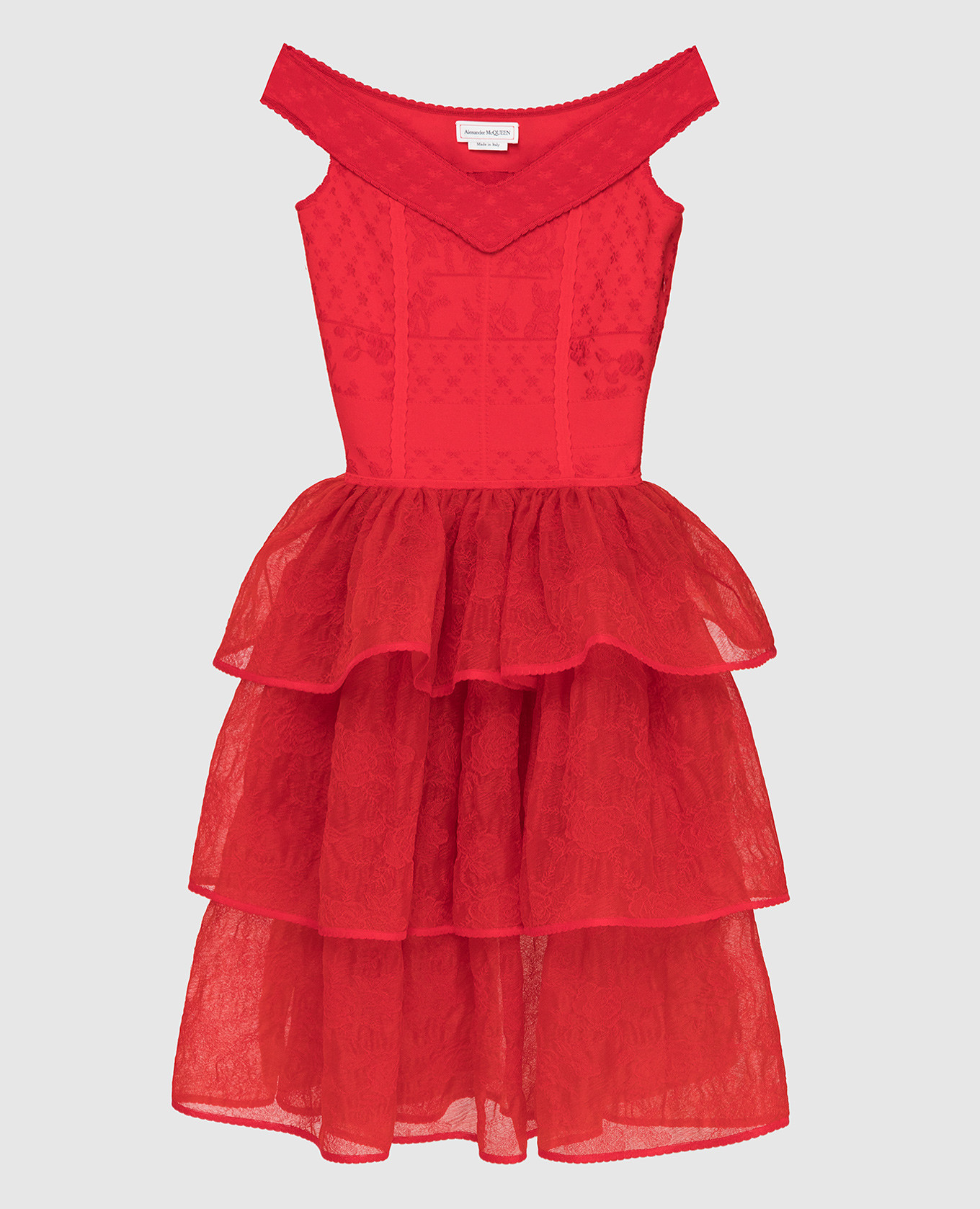 Alexander McQueen - Red dress 585197Q1AD2 - shop with European delivery at  Symbol