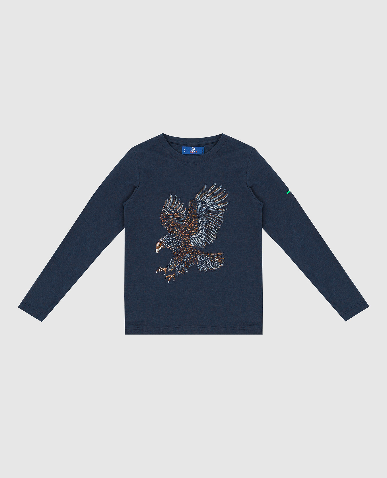 

Children's dark blue longsleeve with embroidery Stefano Ricci, Синий