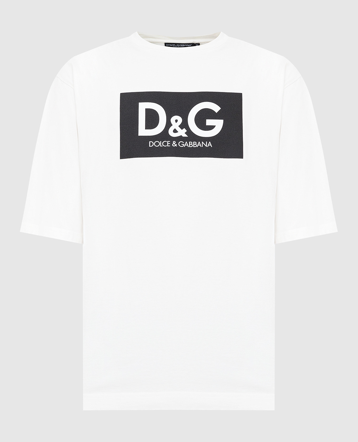 

White T-shirt with logo print Dolce&Gabbana, Белый