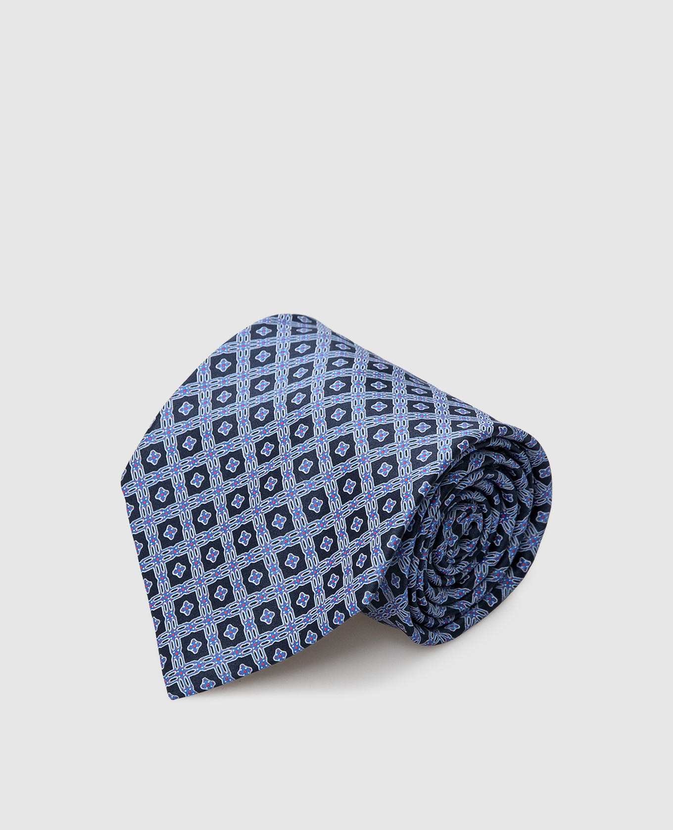 

Navy blue patterned silk tie Stefano Ricci