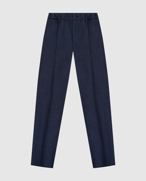 Stefano Ricci Children's trousers in wool, silk and linen Y1T090A000WKL05B
