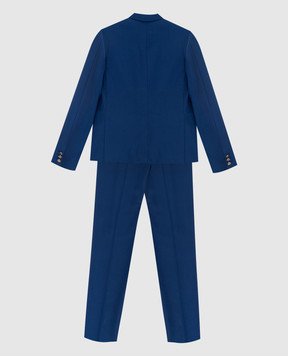 Stefano Ricci Children's blue wool suit Y1SF371900W808