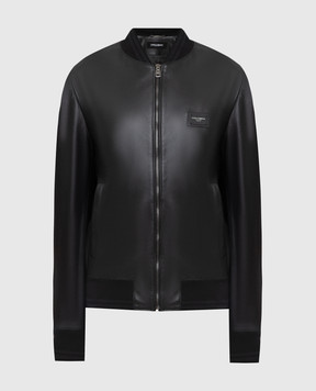Dolce&Gabbana Leather bomber jacket G9PB9LFUL89