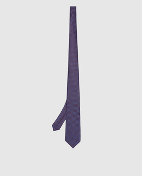 Stefano Ricci Lilac patterned silk tie CH41027