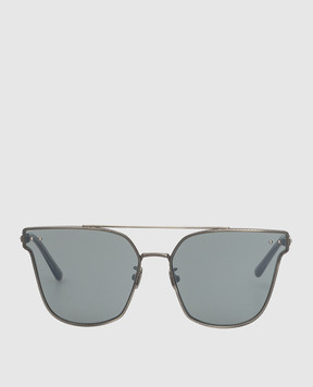 Bottega Veneta Thin frame sunglasses with intrecciato details BV0140S30001684