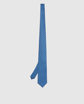 Stefano Ricci Blue patterned silk tie CX37007
