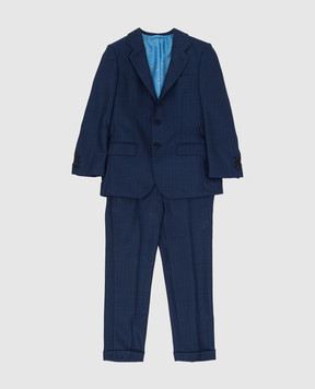 Stefano Ricci Striped wool suit for children Y1SF371900HC3570