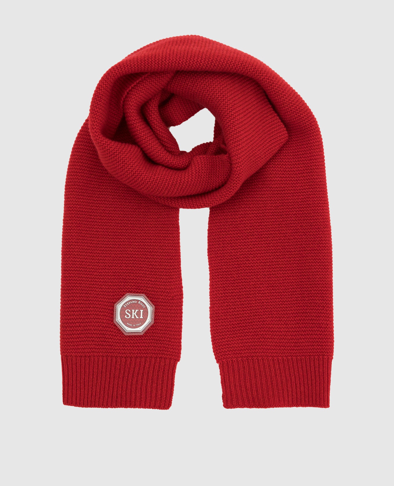 Children's light burgundy cashmere scarf stefano ricci
