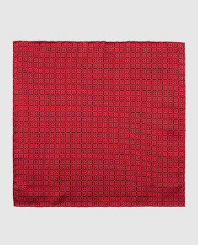 Stefano Ricci Children's red silk set of patterned tie and shawl YDH33027