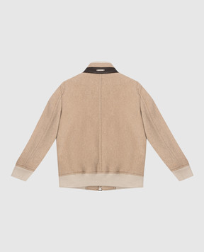 Stefano Ricci Children's beige cashmere jacket YUJ7400010C807