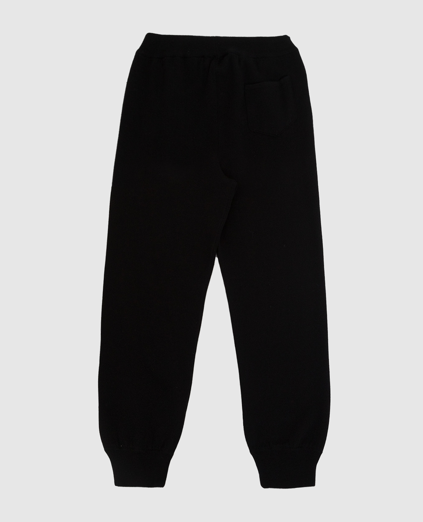 

Children's black wool joggers Stefano Ricci