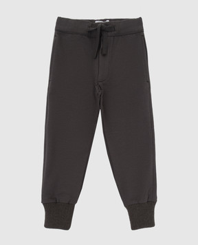 Stefano Ricci Children's charcoal joggers YAK6S12P82F6SA09