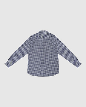 Stefano Ricci Children's navy check shirt YAC6S00010L823