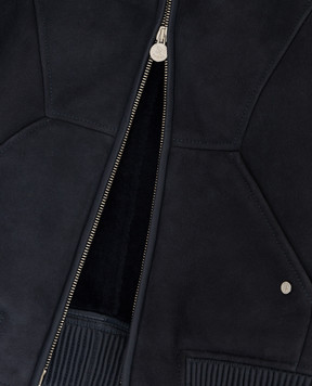 Stefano Ricci Children's black leather jacket YDJ94000505200