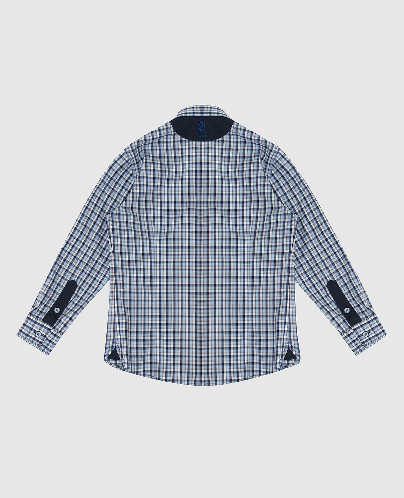 

Children's blue checked shirt Stefano Ricci, Light blue