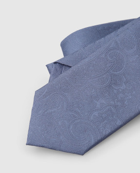 Stefano Ricci Children's silk light blue jacquard tie YCCX94102