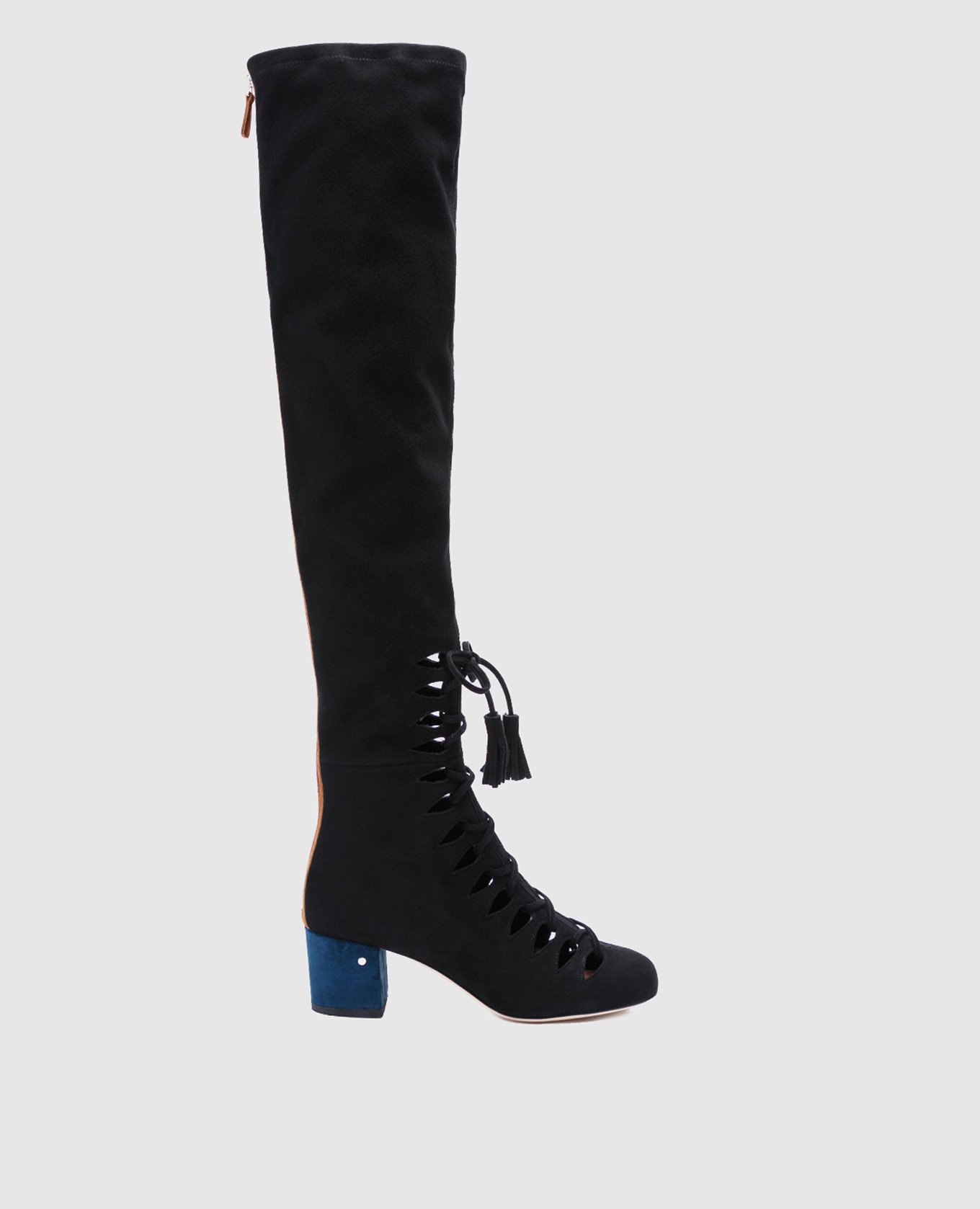 

Sue black suede over the knee boots Laurence Dacade