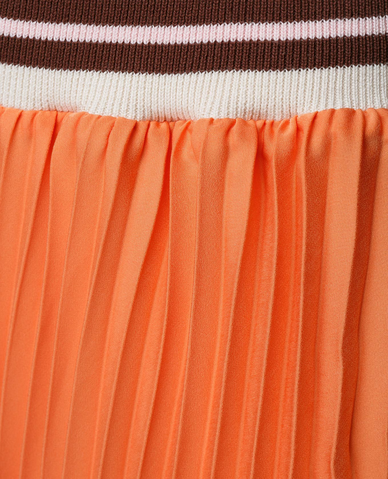 Orange pleated skirt Blugirl 5