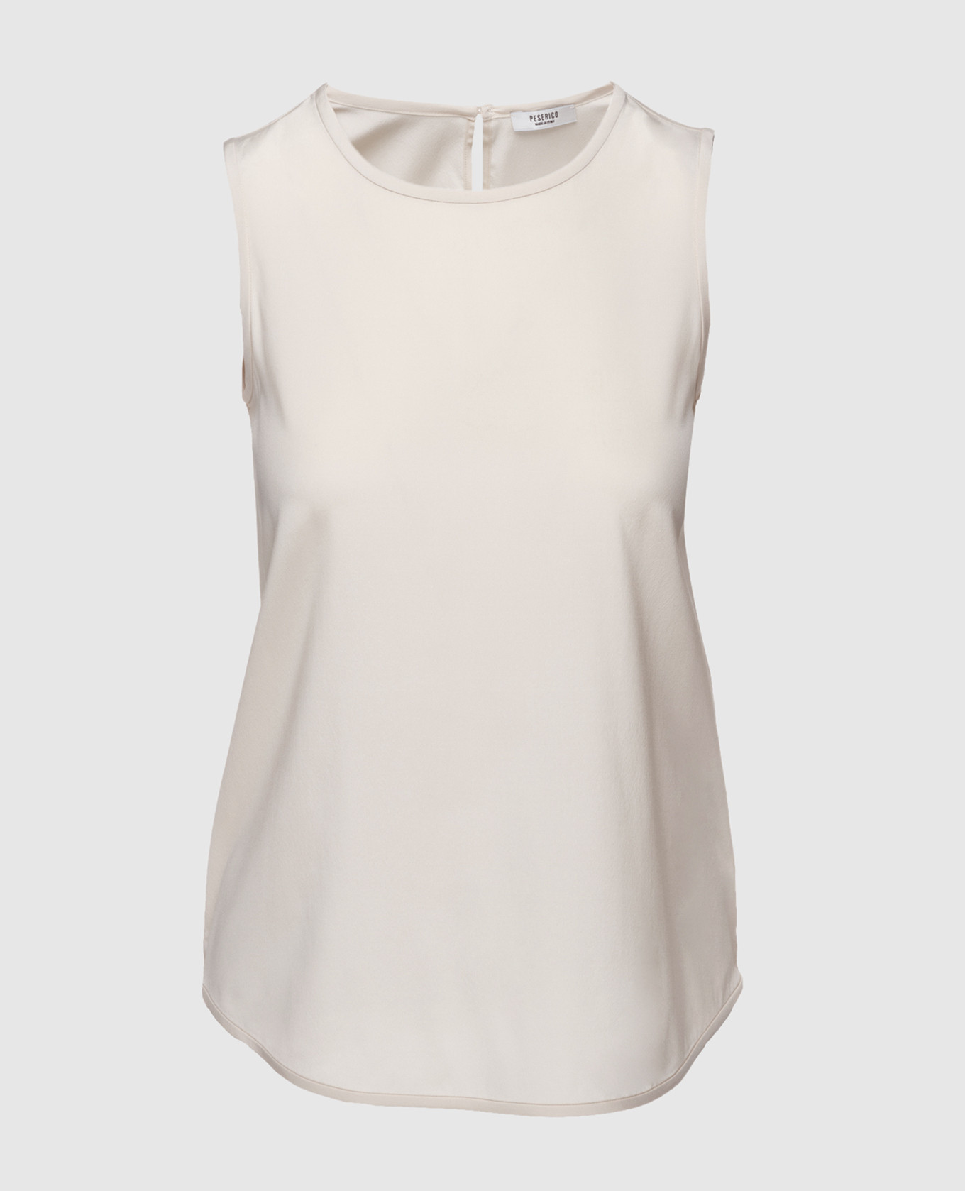 Yellow silk top Peserico