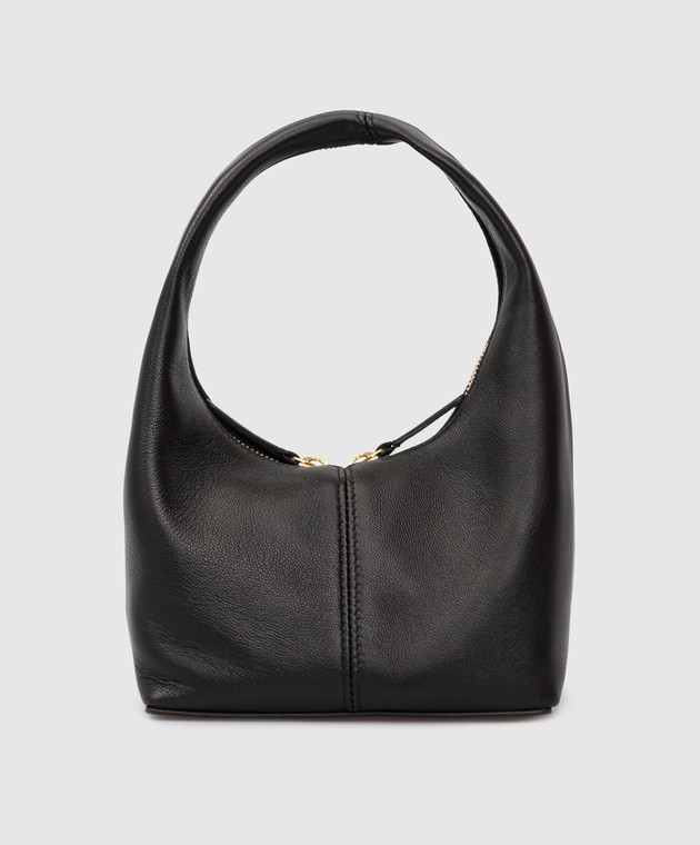 Frenzlauer - Black leather mini Panier bag MINIPANIER - shop with 