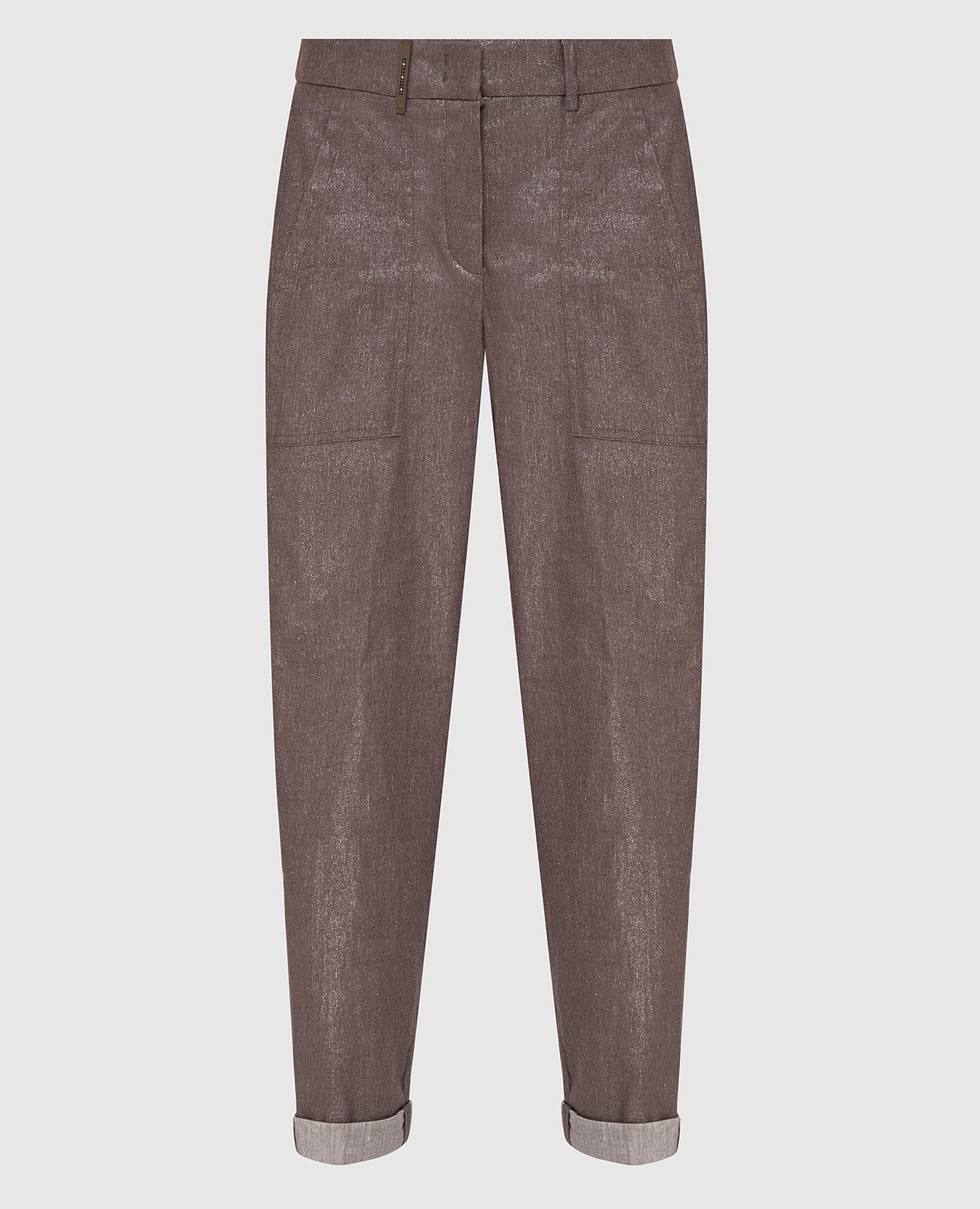 

Dark gray trousers with lurex Peserico, Grey