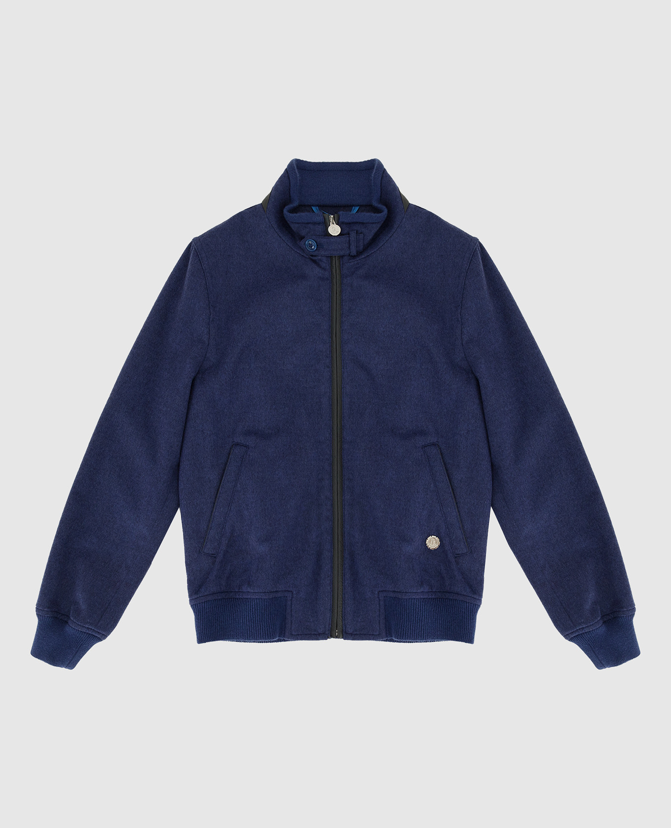 

Children's cashmere jacket with leather inserts Stefano Ricci, Blue