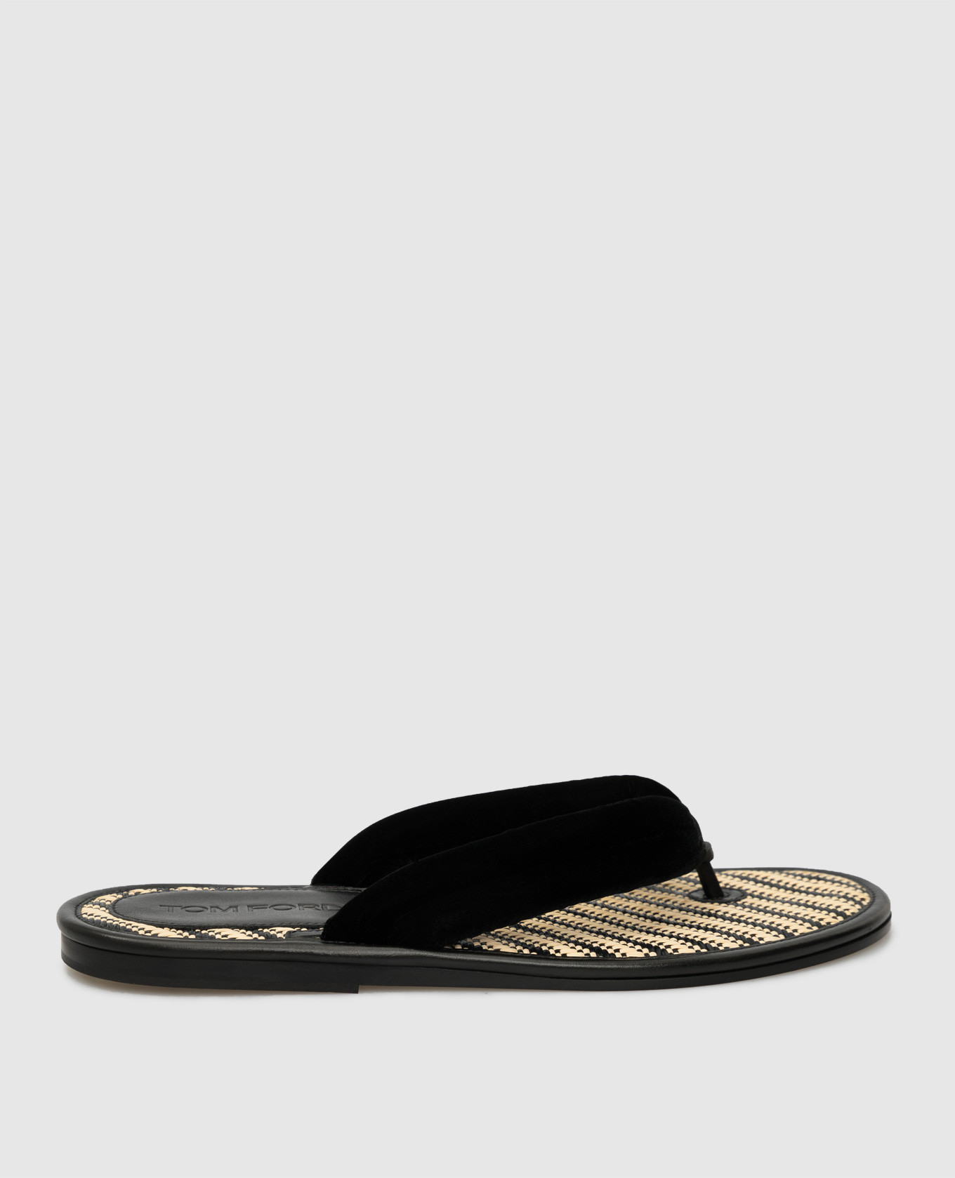 

Black slippers with velvet straps Tom Ford