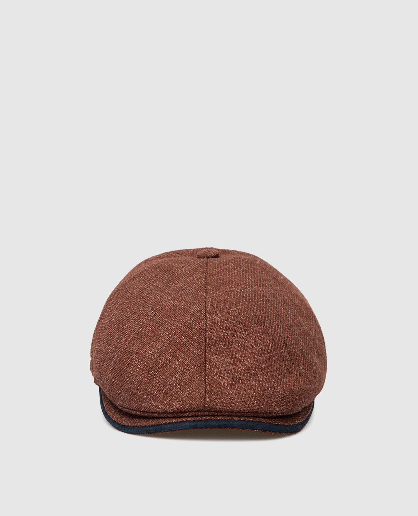 

Baby cap in wool and cashmere with suede inserts Stefano Ricci, Orange