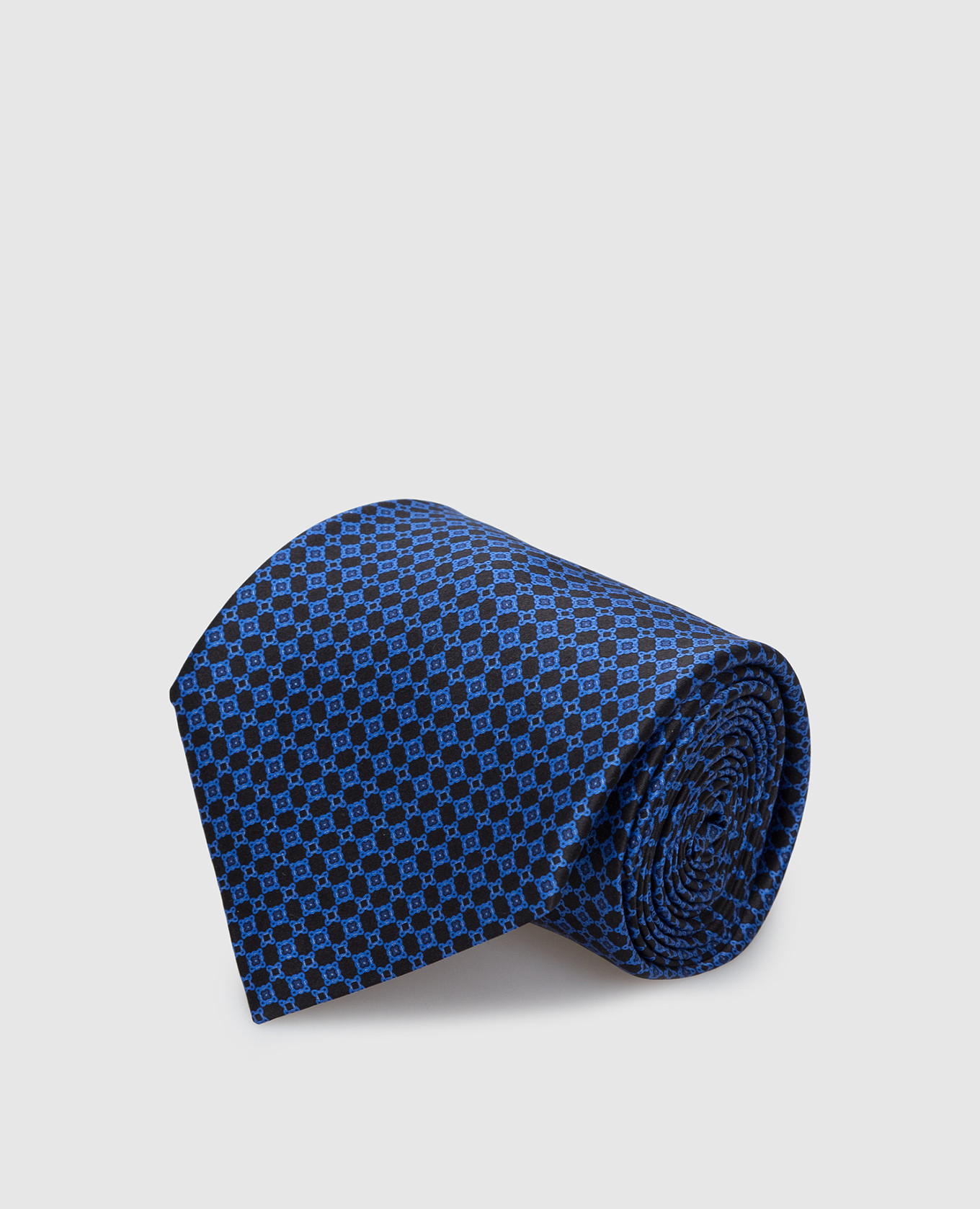 

Navy blue silk tie in pattern pattern Stefano Ricci