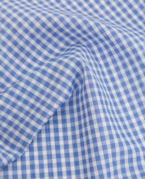 Stefano Ricci Children's blue plaid pasha YFZ25COLJ1863
